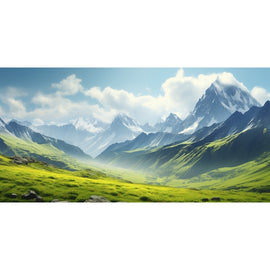 Tableau Panoramique Montagne, art mural décoration nature
