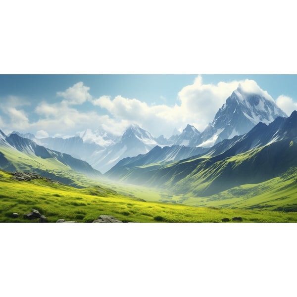 Tableau Panoramique Montagne, art mural décoration nature