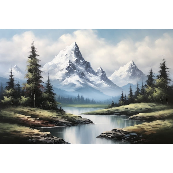 Tableau Montagne Nature, art mural décoration nature