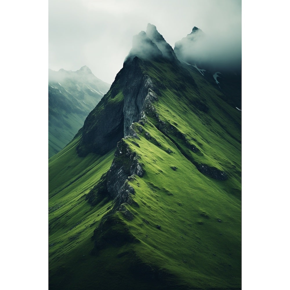 Tableau Montagne Vertical, art mural décoration nature