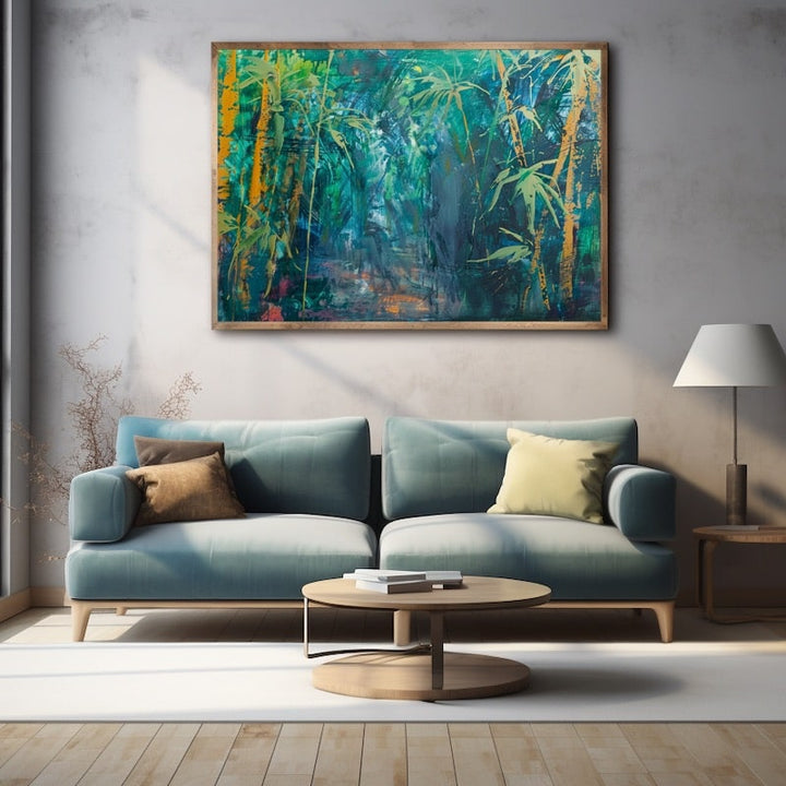 Tableau Motif Bambou, art mural décoration nature