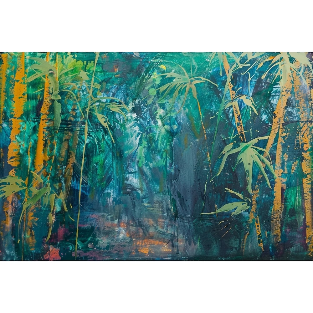 Tableau Motif Bambou, art mural décoration nature