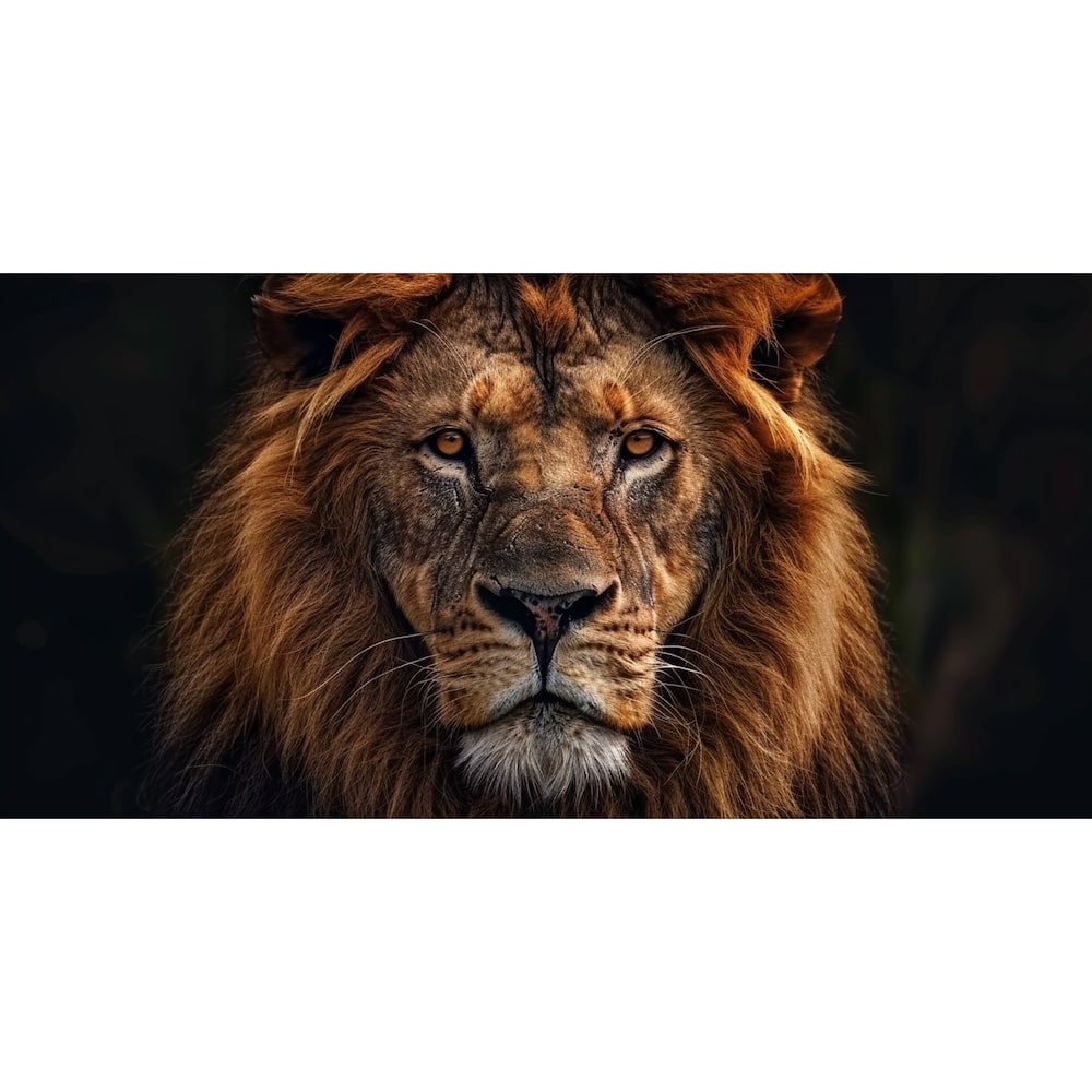 Tableau Multi Panneaux Lion, art mural décoration nature