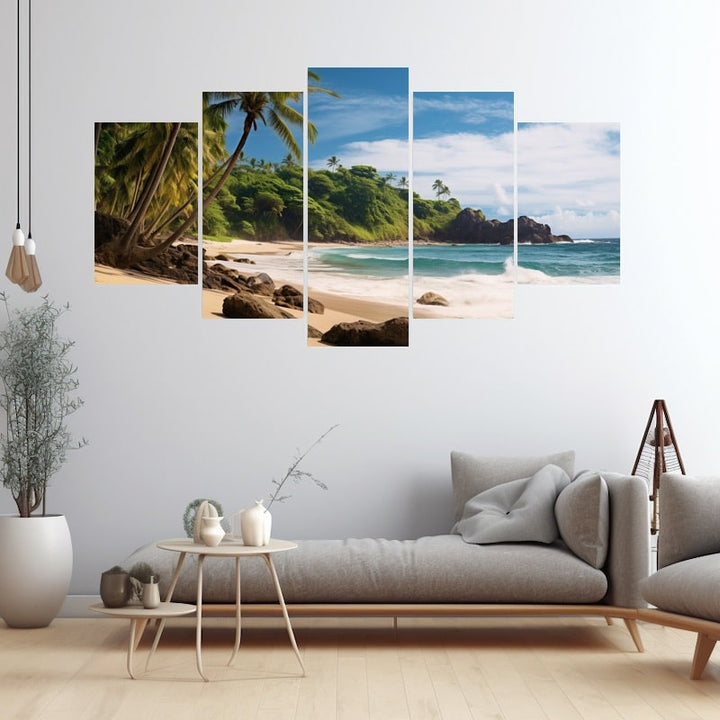 Tableau Multi Plage, art mural décoration nature