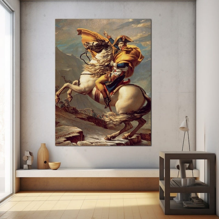 Tableau Napoléon à Cheval, art mural décoration nature