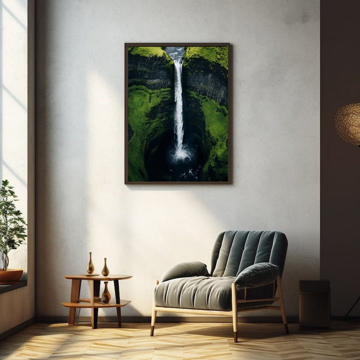 Tableau Nature Cascade, art mural décoration nature