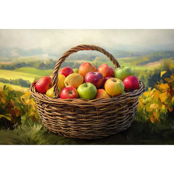 Tableau Nature Morte Pomme, art mural décoration nature