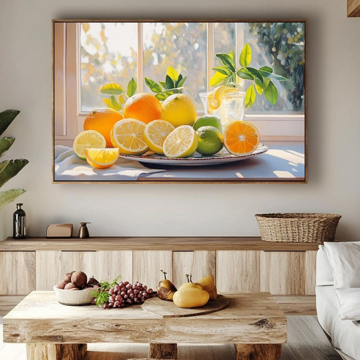 Tableau Nature Morte avec Fruits, art mural décoration nature