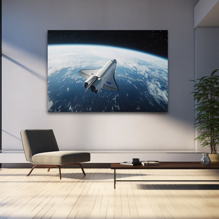 Tableau Navette Spatiale, art mural décoration nature
