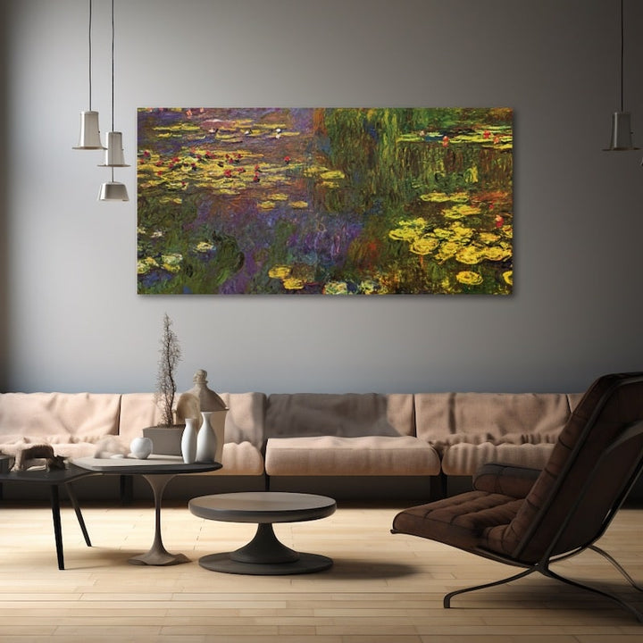 Tableau Nénuphar Claude Monet, art mural décoration nature