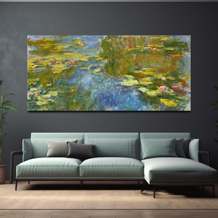 Tableau Nénuphar Monet, art mural décoration nature
