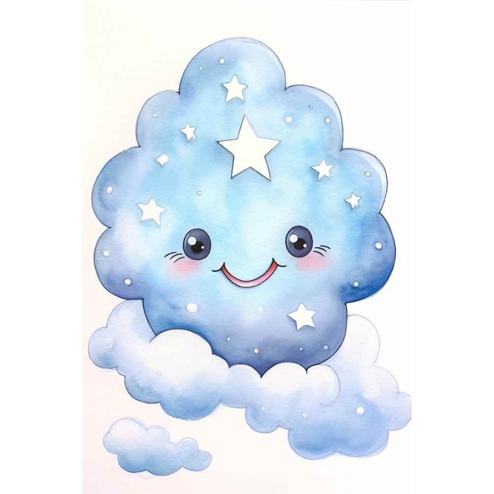 Tableau Nuage pour Bébé