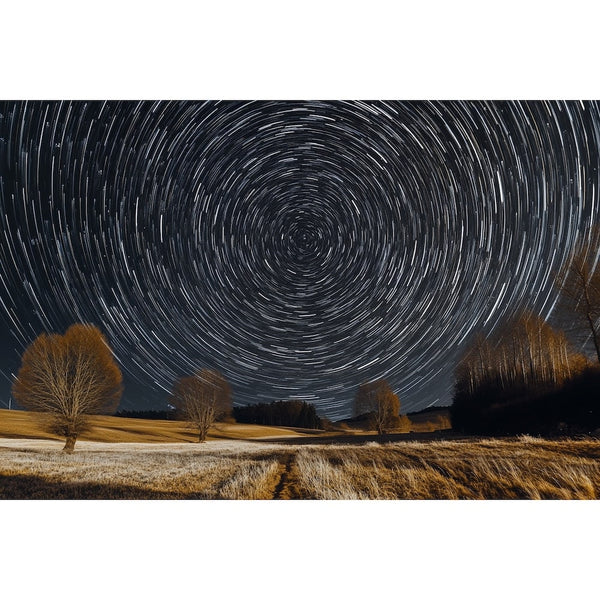 Tableau Filé d'Étoiles sur la Campagne, art mural décoration nature