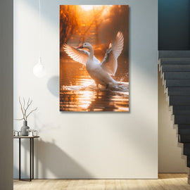 Tableau Oie, art mural décoration nature