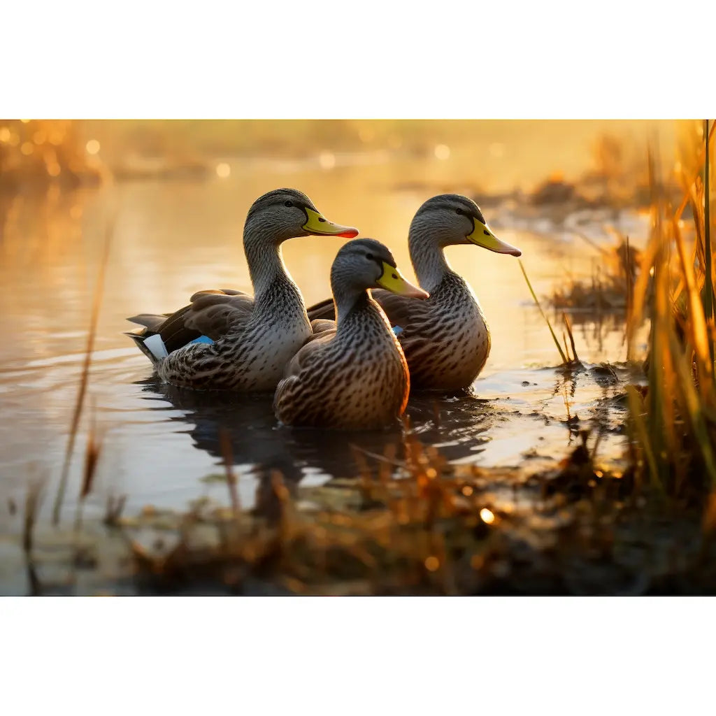 Tableau Oiseau Canard Sauvage, art mural décoration nature, vue 2