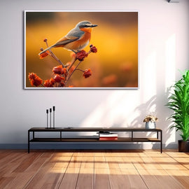 Tableau Oiseau sur Branche, art mural décoration nature