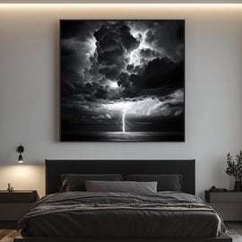 Tableau Orage, art mural décoration nature