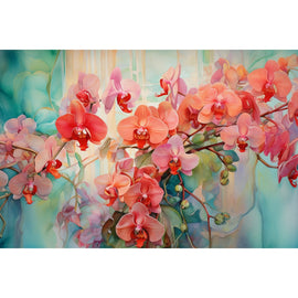 Tableau Floral Mural Orchidée, art mural décoration nature