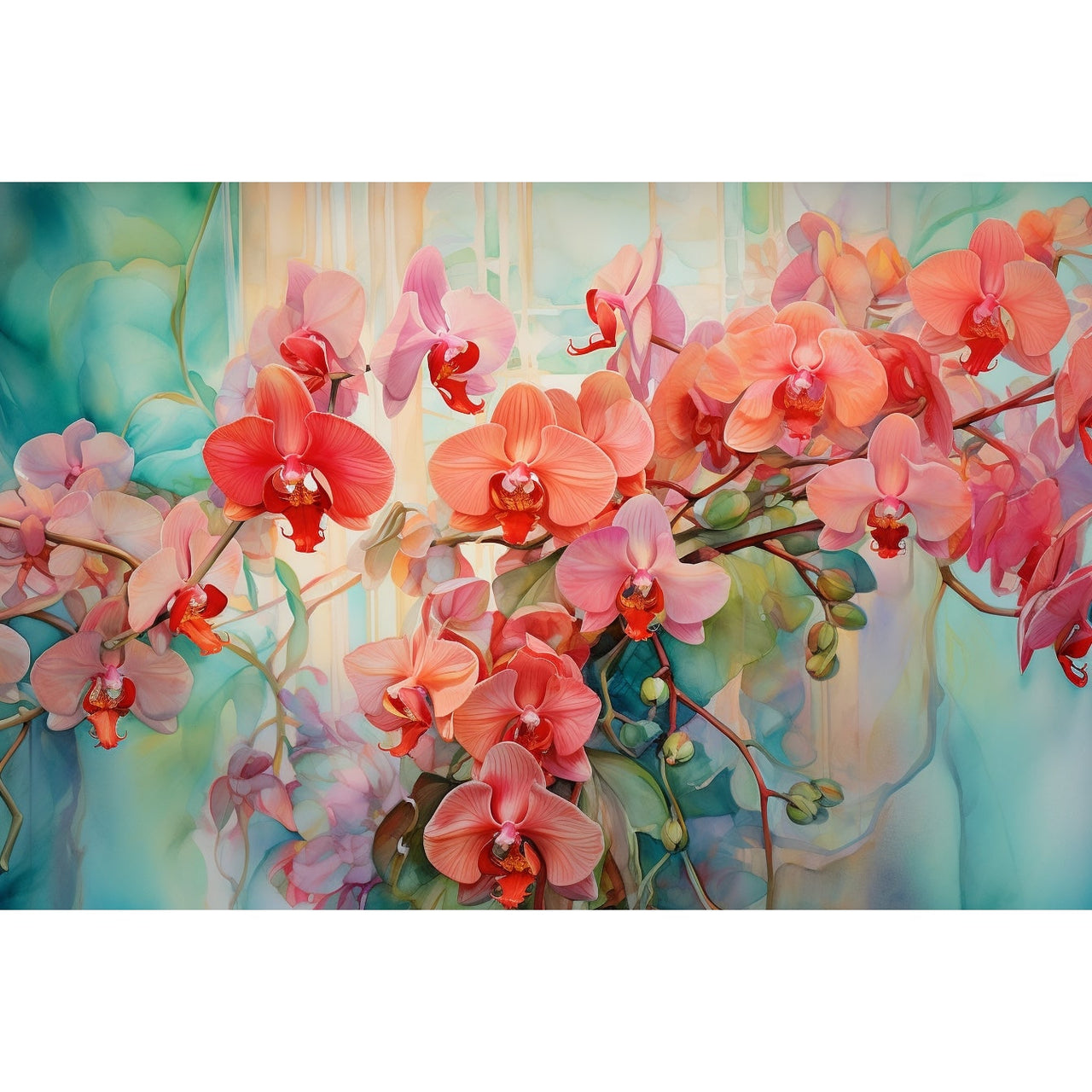 Tableau Orchidée Floral Mural