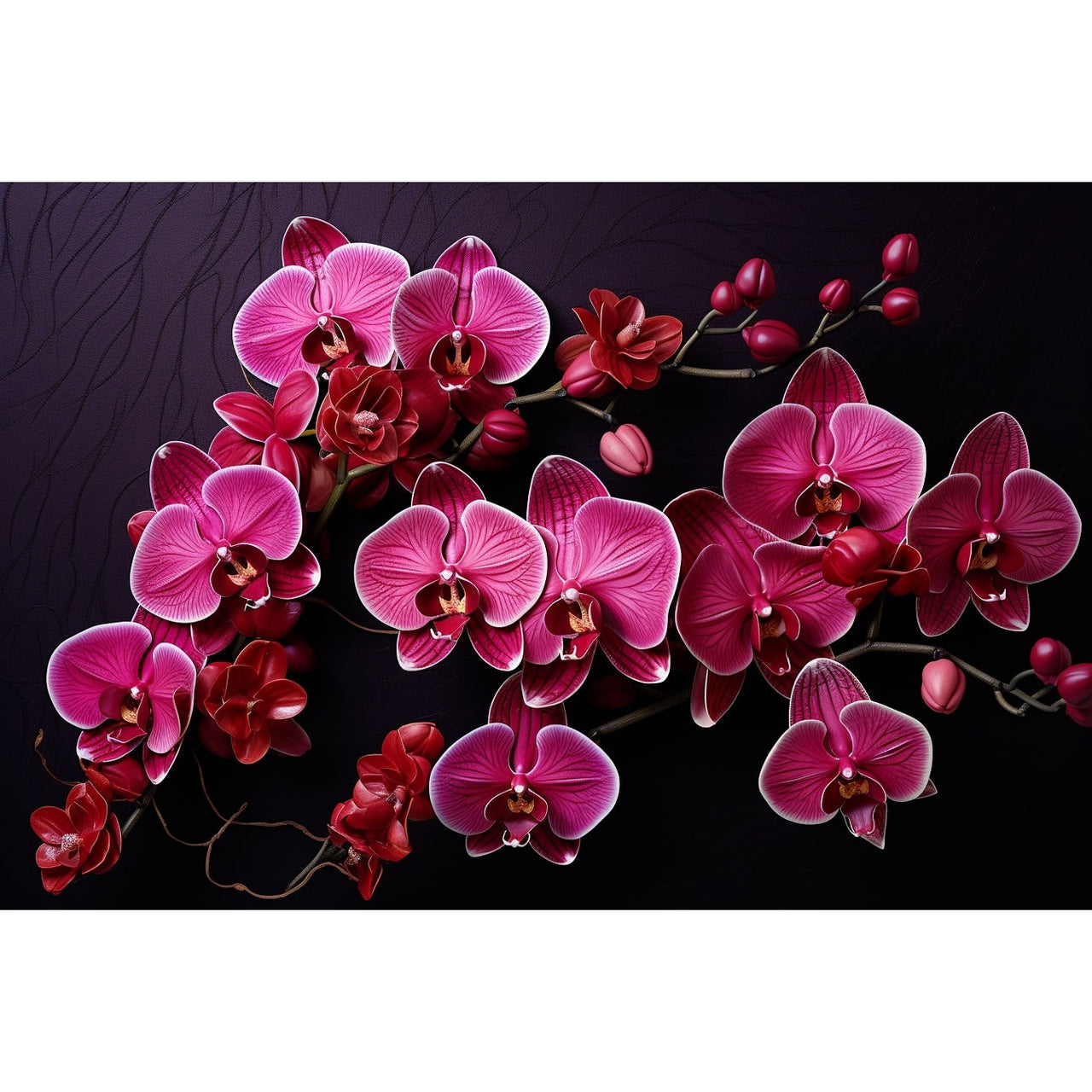 Tableau Orchidée Rectangulaire Zen