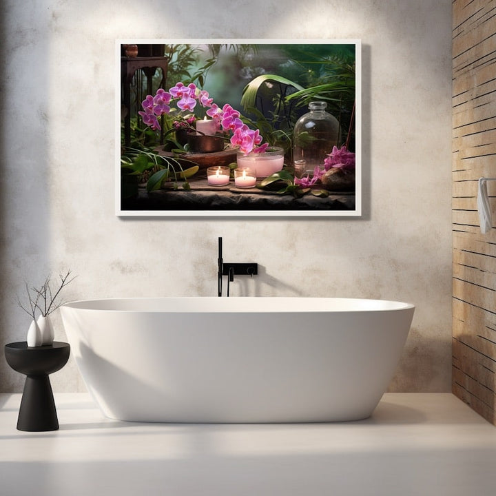 Tableau Orchidées Pour Salle De Bain