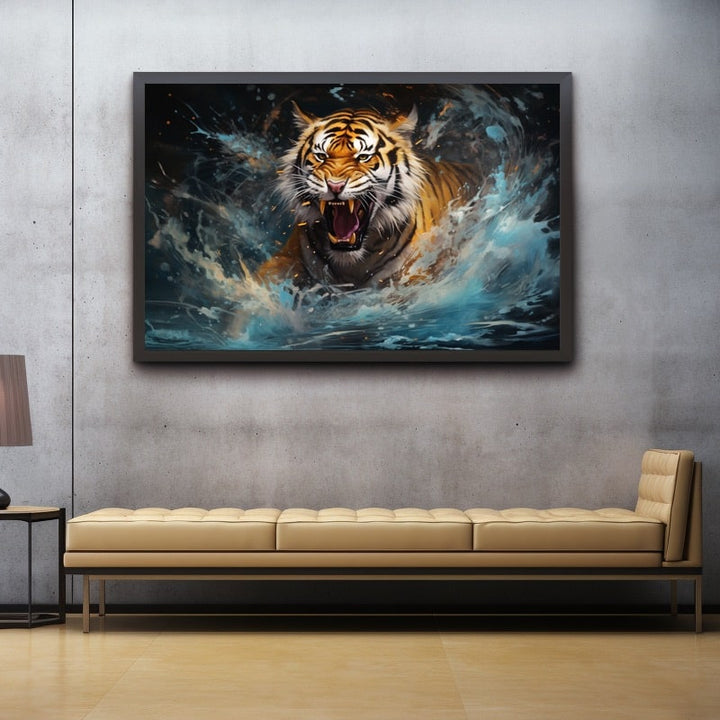 Tableau Original Tigre, art mural décoration nature