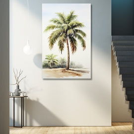 Tableau Palmier Toile, art mural décoration nature