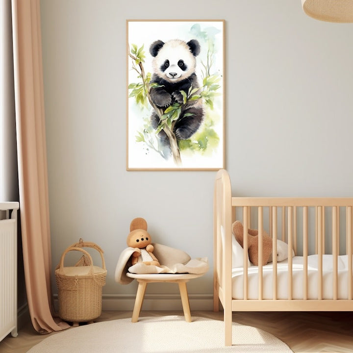 Tableau Panda Bébé, art mural décoration nature