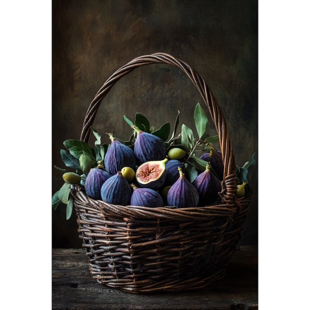 Tableau Panier de Fruits, art mural décoration nature