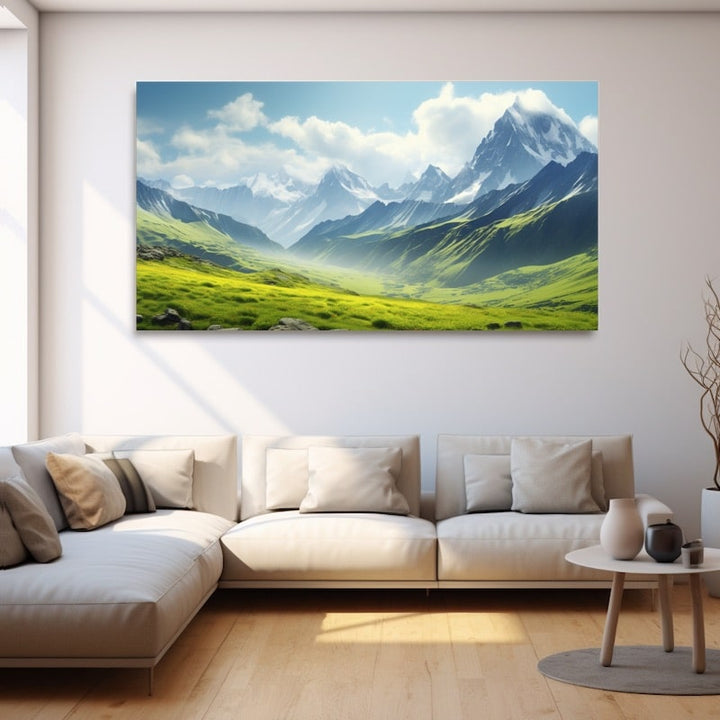 Tableau Panoramique Montagne, art mural décoration nature