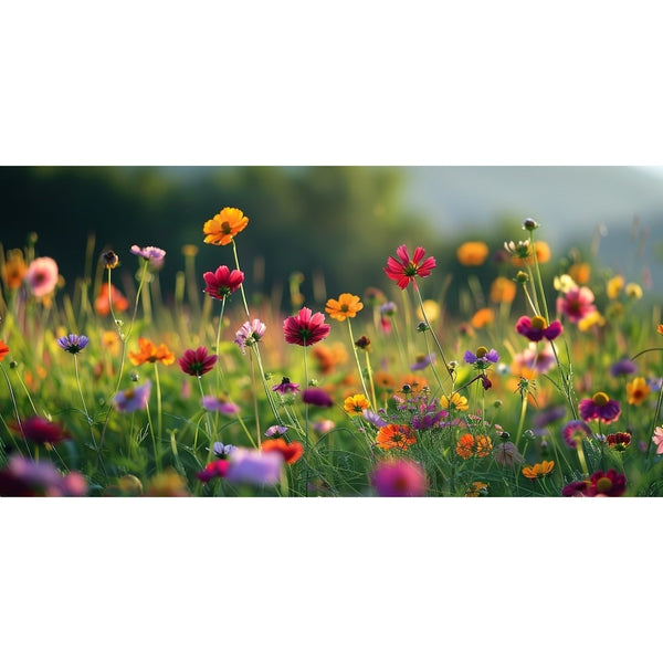 Tableau Panoramique de Fleurs