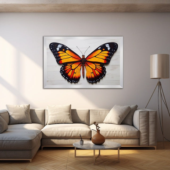 Tableau Papillon 3D, art mural décoration nature