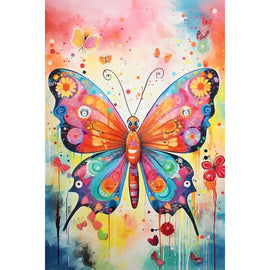 Tableau Papillon Chambre Fille, art mural décoration nature