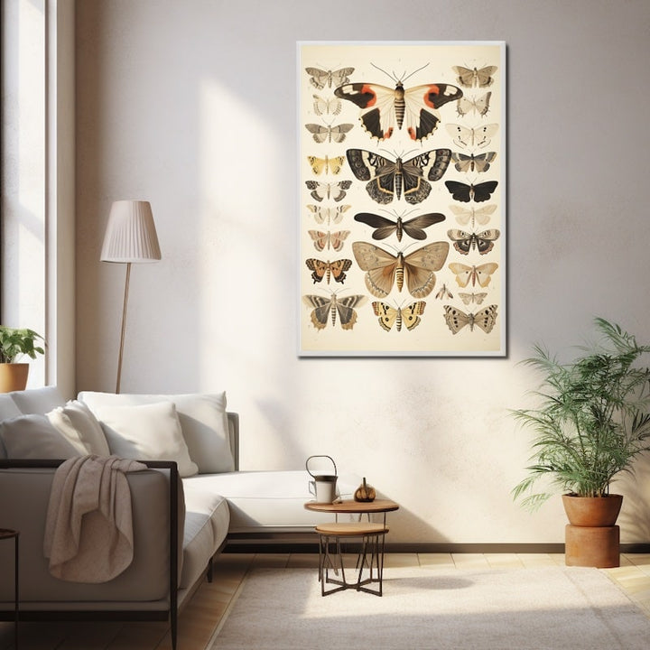 Tableau Papillon de Nuit, art mural décoration nature