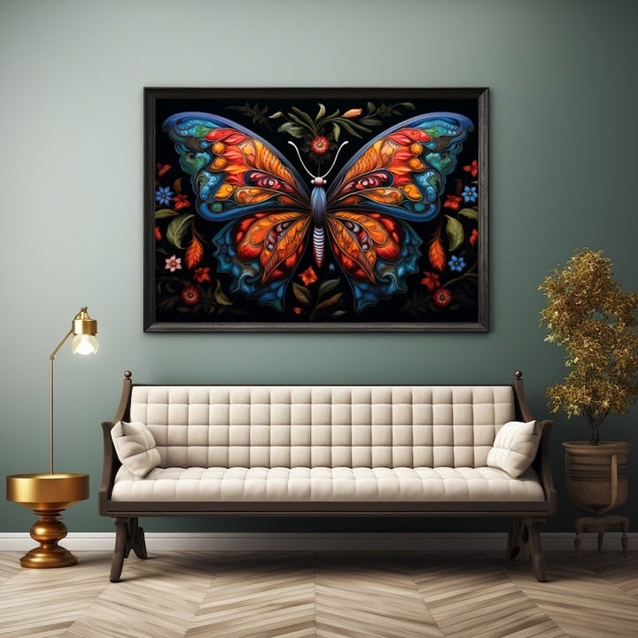 Tableau Papillon Féerique, art mural décoration nature