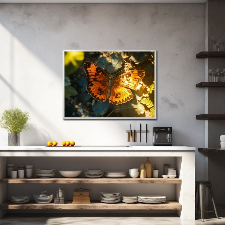 Tableau Papillon Naturel, art mural décoration nature