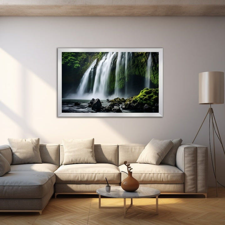 Tableau Paysage à la Cascade, art mural décoration nature