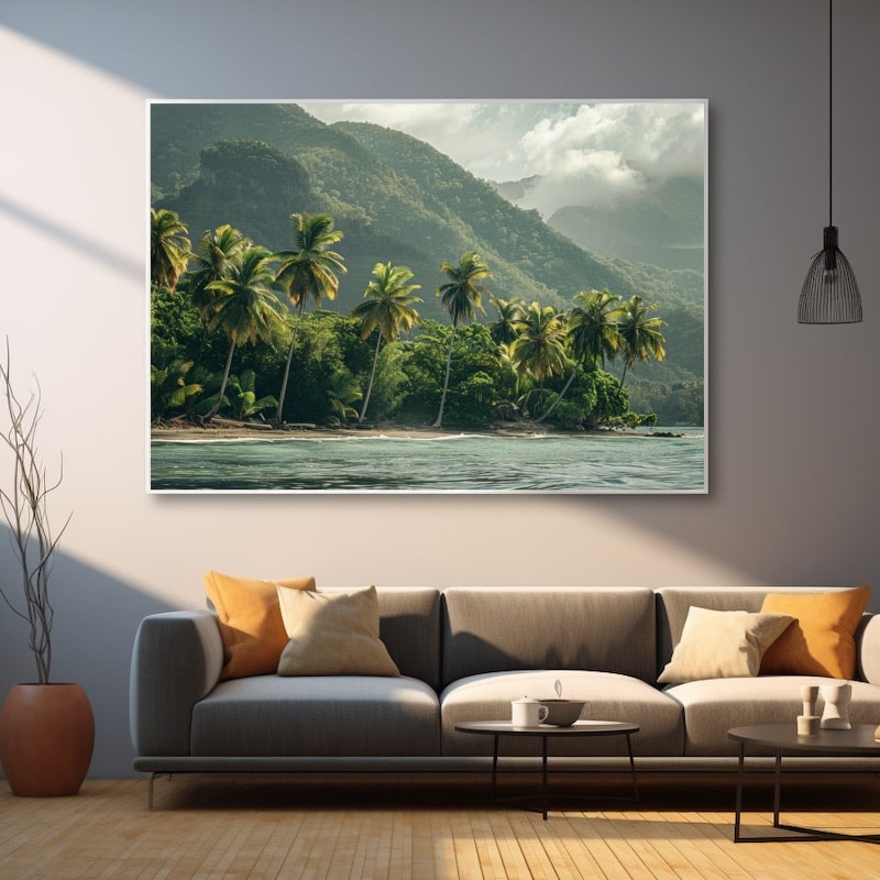 Tableau Paysage Antillais