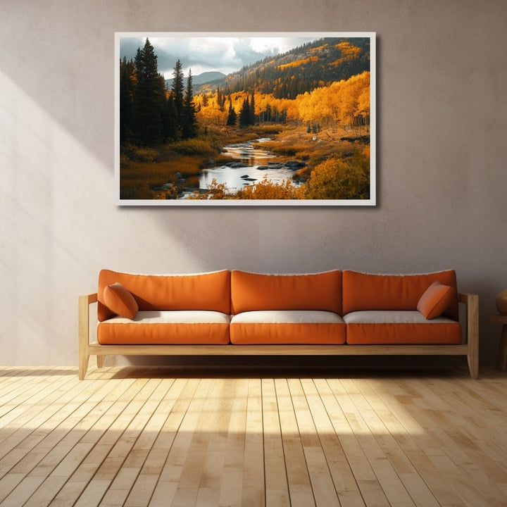 Tableau Paysage Automne, art mural décoration nature