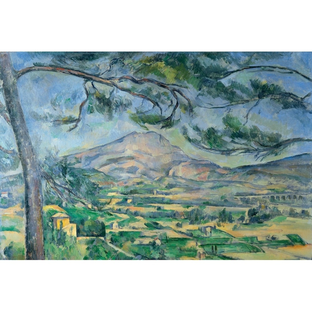 Tableau Cézanne Paysage, art mural décoration nature