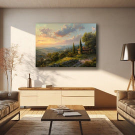 Tableau Paysage Champêtre, art mural décoration nature