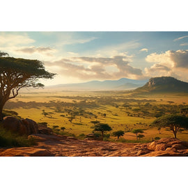 Tableau Paysage de Savane, art mural décoration nature, vue 2