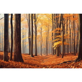 Tableau Paysage Automne Forêt, art mural décoration nature