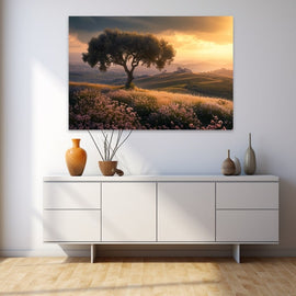 Tableau Paysage Italie, art mural décoration nature