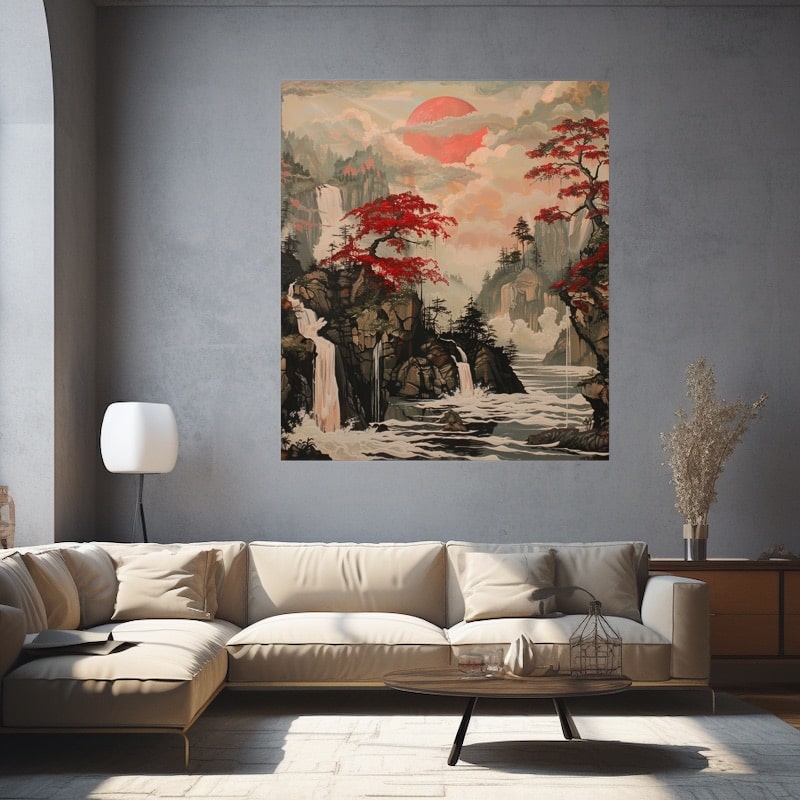 Tableau Paysage Japonais