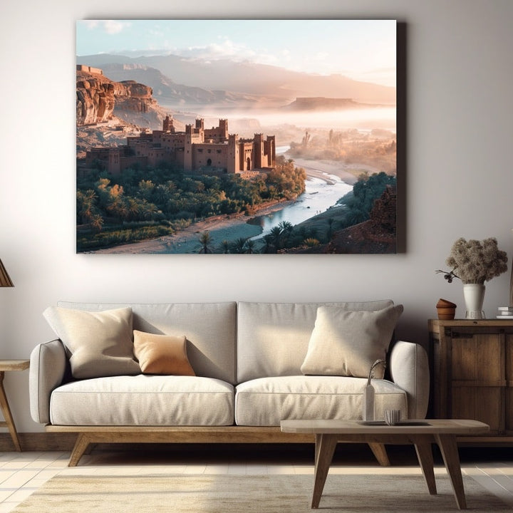 Tableau Paysage Maroc, art mural décoration nature