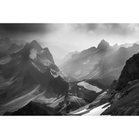 Thumbnail for Tableau Paysage Nature Noir Blanc