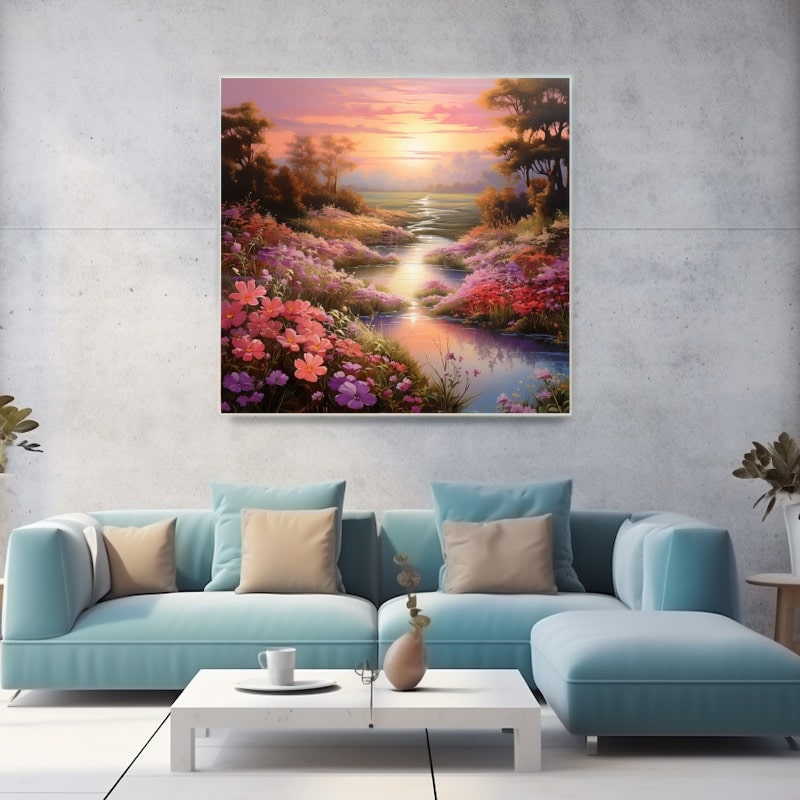 Tableau Paysage Romantique