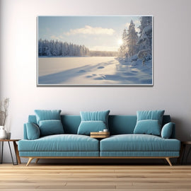 Tableau Paysage Scandinave, art mural décoration nature