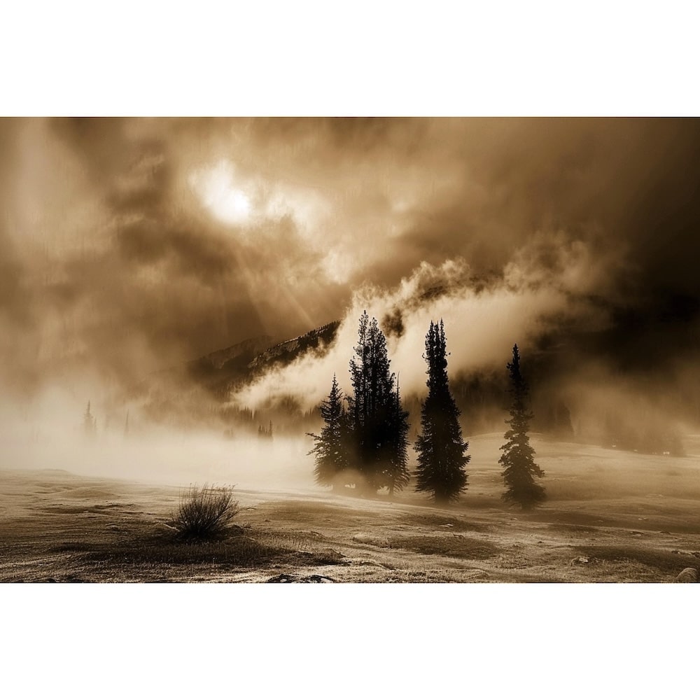 Tableau Paysage Sepia